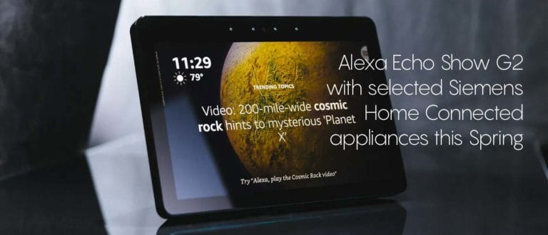 Amazon Echo Show with qualifying Siemens Home Connected appliances
