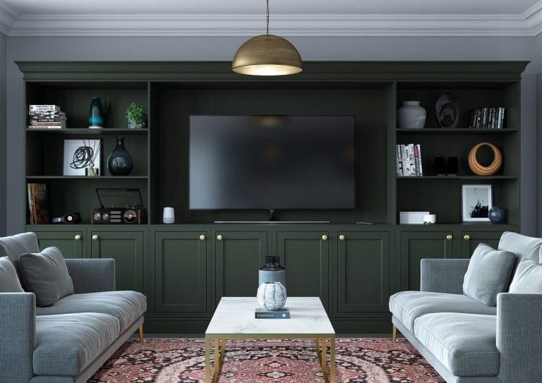 Dark Green Living Space