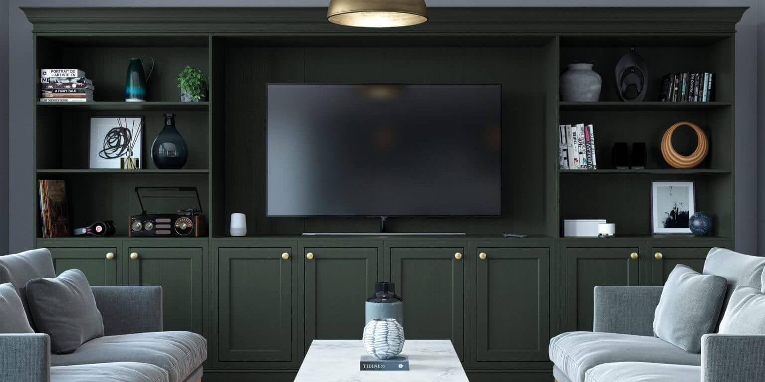 Dark Green Living Space